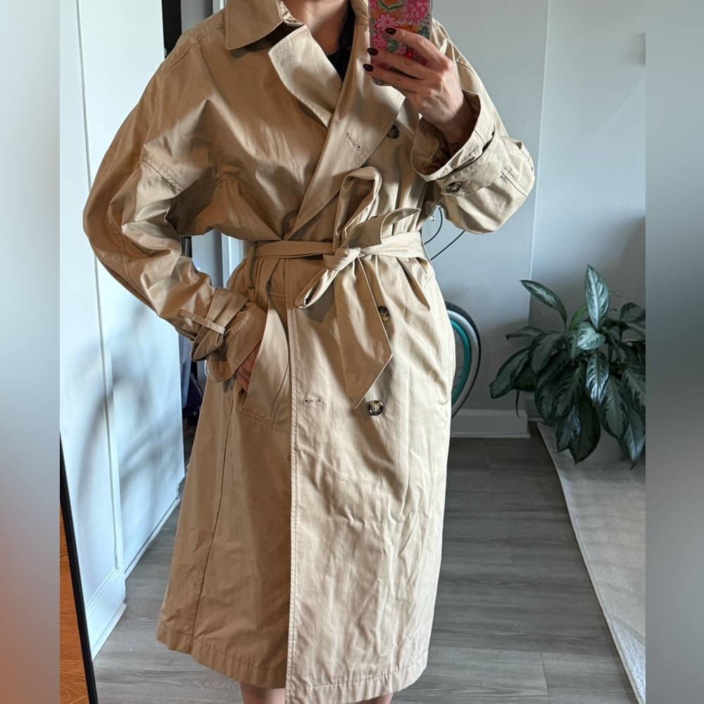 H&M Beige Oversized Trench Coat